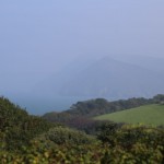 Looking along the coastline afternoon